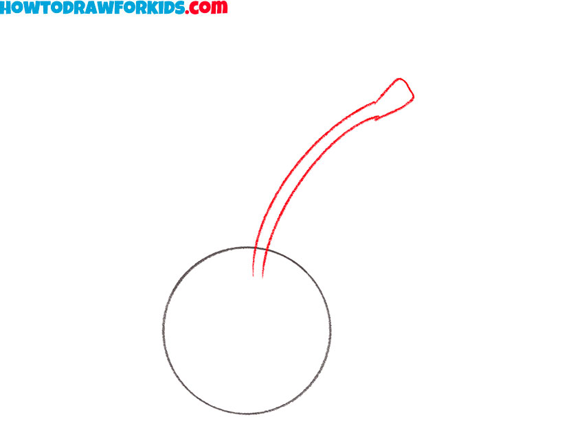 how to draw a cherry easy