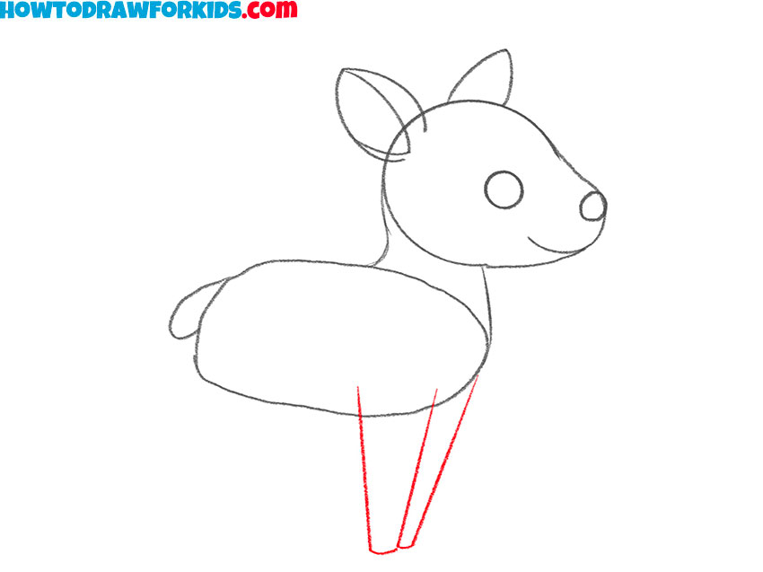 how to draw a deer for kids easy