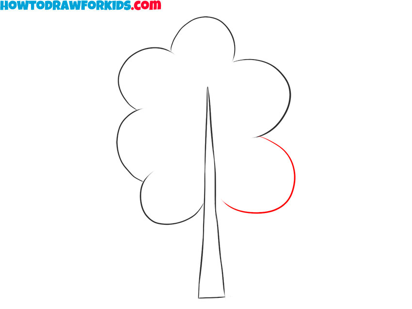 how to draw a fall tree for kids