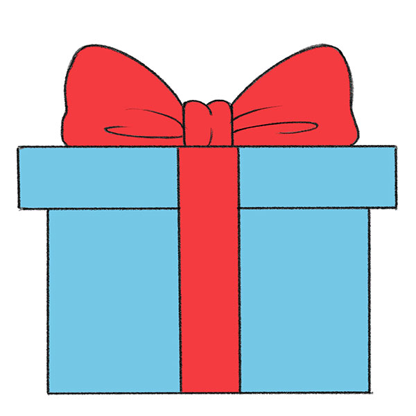 How to Draw a Gift Box