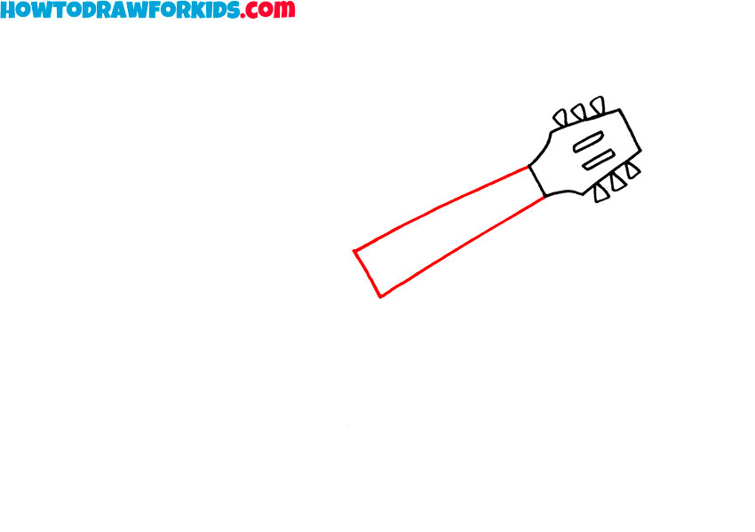 how to draw a guitar easy for kids