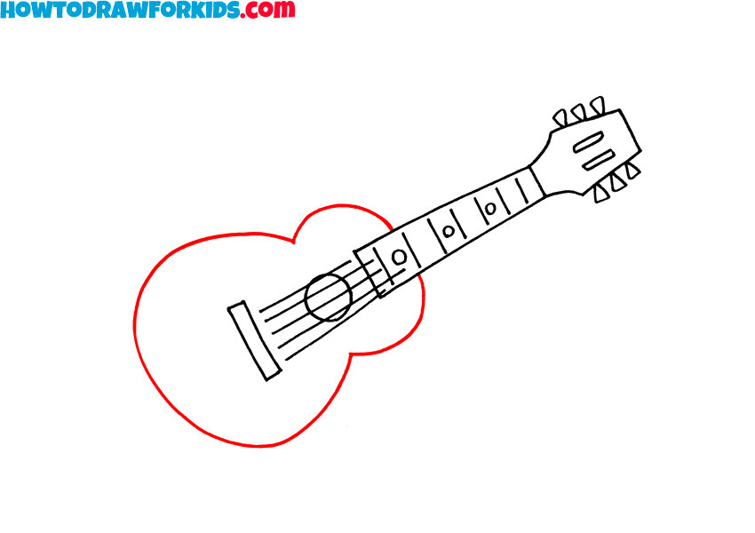 guitar for kids drawing tutorial