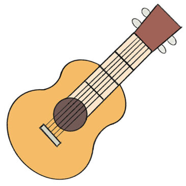 How to Draw a Guitar Step by Step