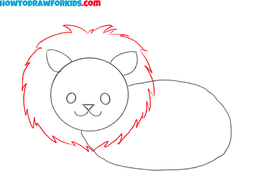 how to draw a lion easy step by step