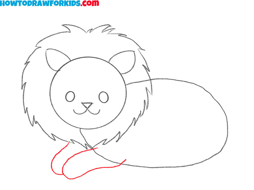 how to draw a lion for kids easy