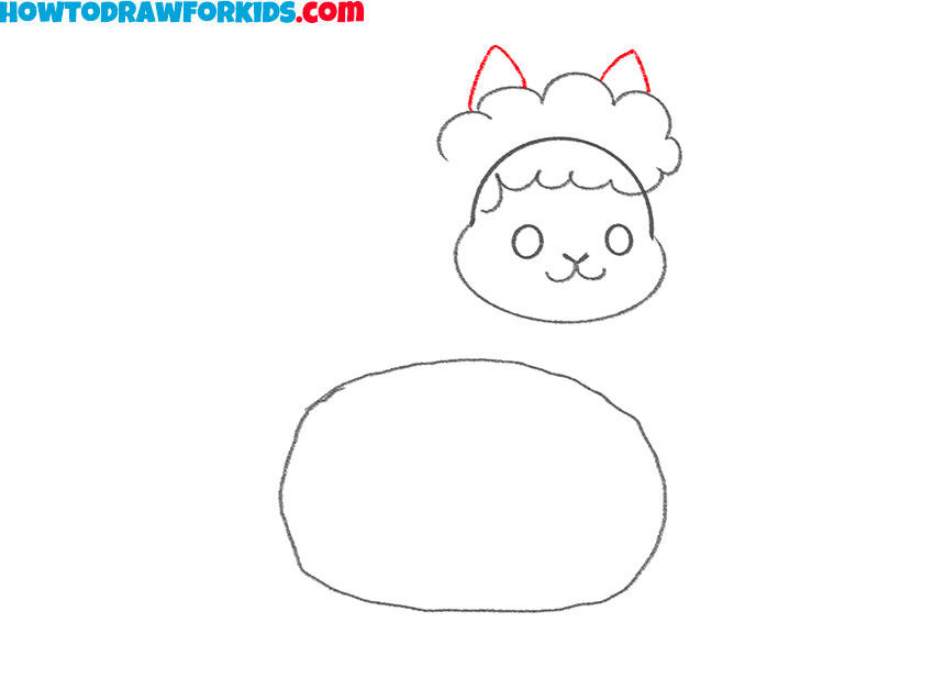 how to draw a llama easy step by step
