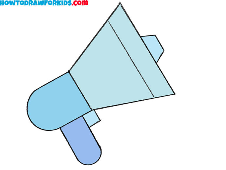 How to Draw a Megaphone Easy Drawing Tutorial For Kids