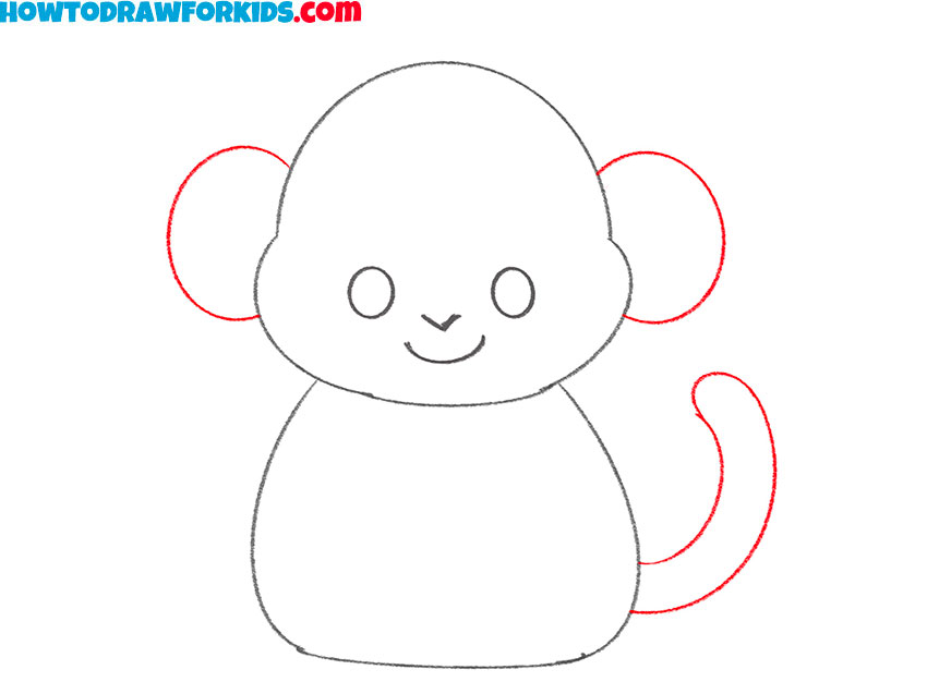 how to draw a monkey easy step by step
