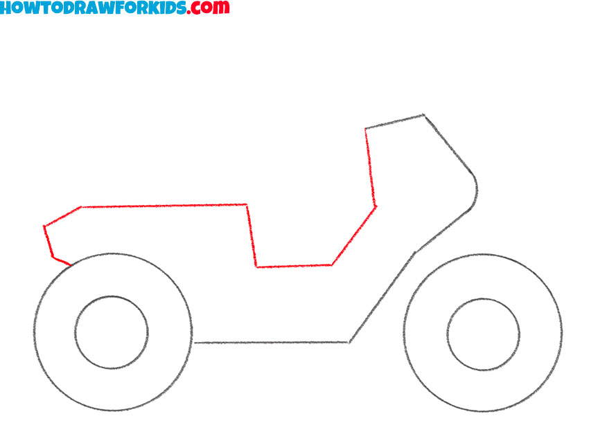 how to draw a moped easy for kids
