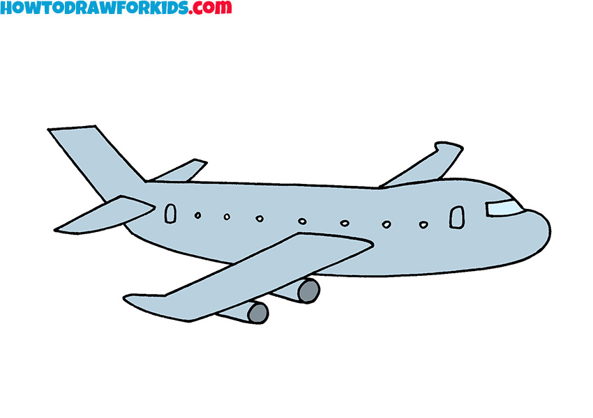 How to Draw a Plane - Easy Drawing Tutorial For Kids