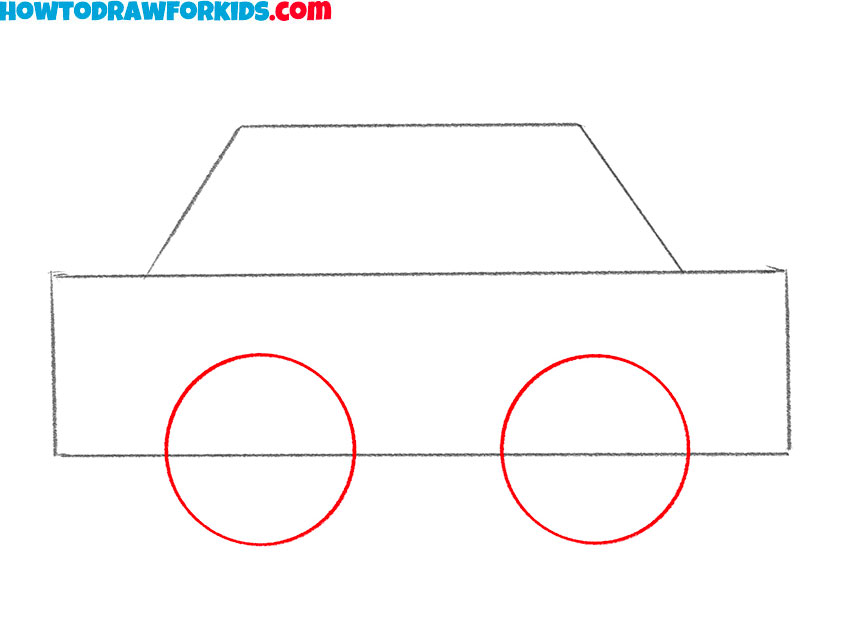 how to draw a police car easy for kids