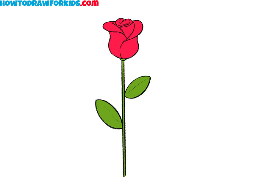 how to draw a rose step by step easy 1