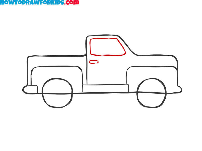 how to draw a simple truck drawing guide