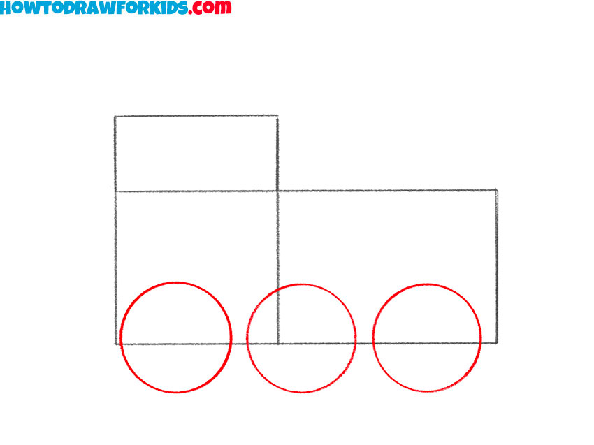 how to draw a train easy for kids
