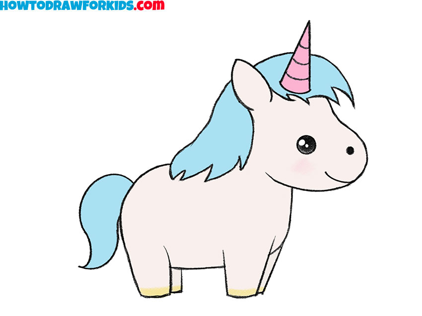 How to Draw a Unicorn Step by Step - Easy Drawing Tutorial For Kids