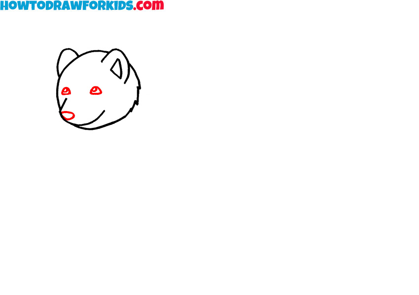how to draw an arctic fox step by step easy