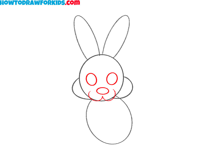 how to draw an easter bunny easy for kids