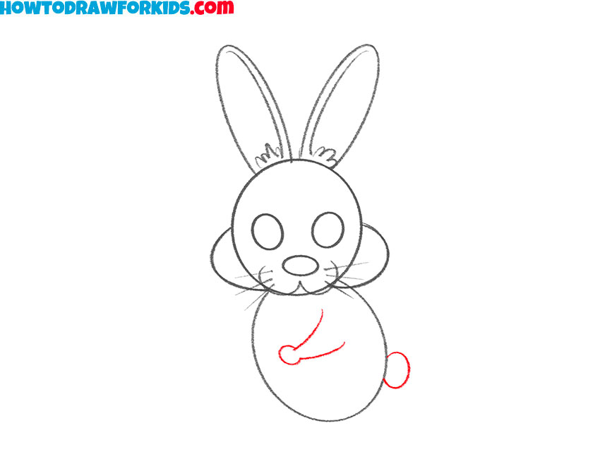 how to draw an easter bunny for kids easy