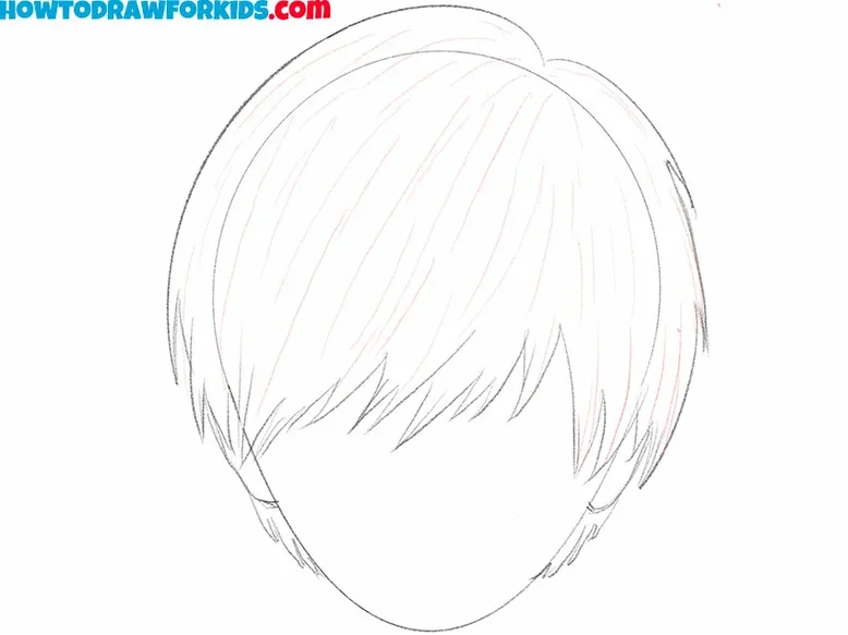 how to draw anime hair for kids easy