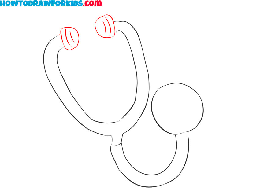 how to draw doctor's stethoscope