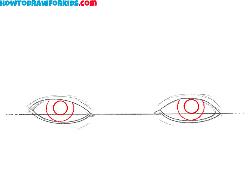 how to draw eyes for kids easy