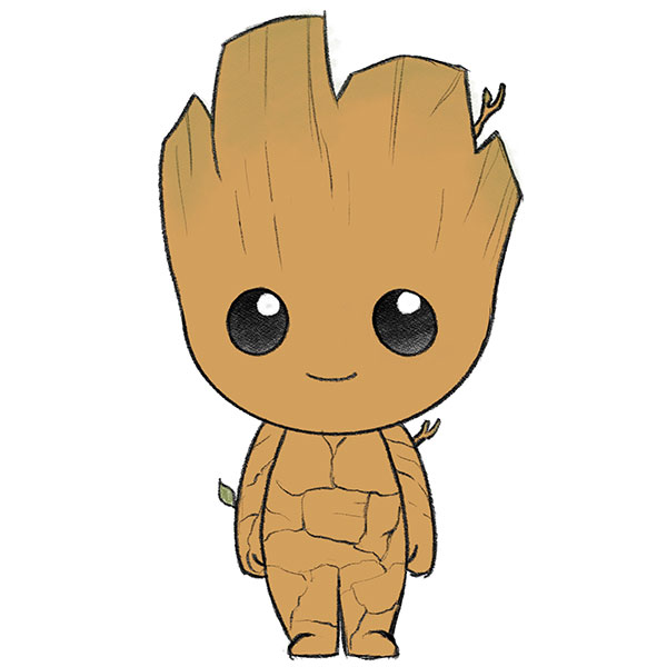 How to Draw Groot Easy - Easy Drawing Tutorial For Kids