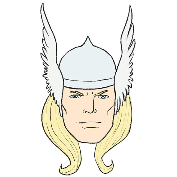 How to Draw Thor Face
