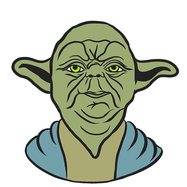 How to Draw Yoda Face