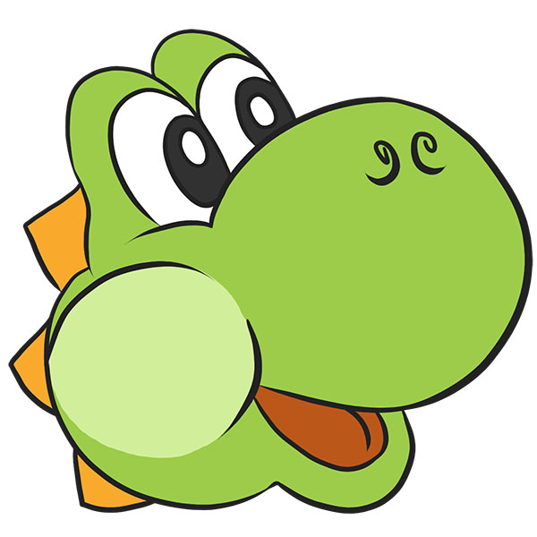 How to Draw Yoshi Face