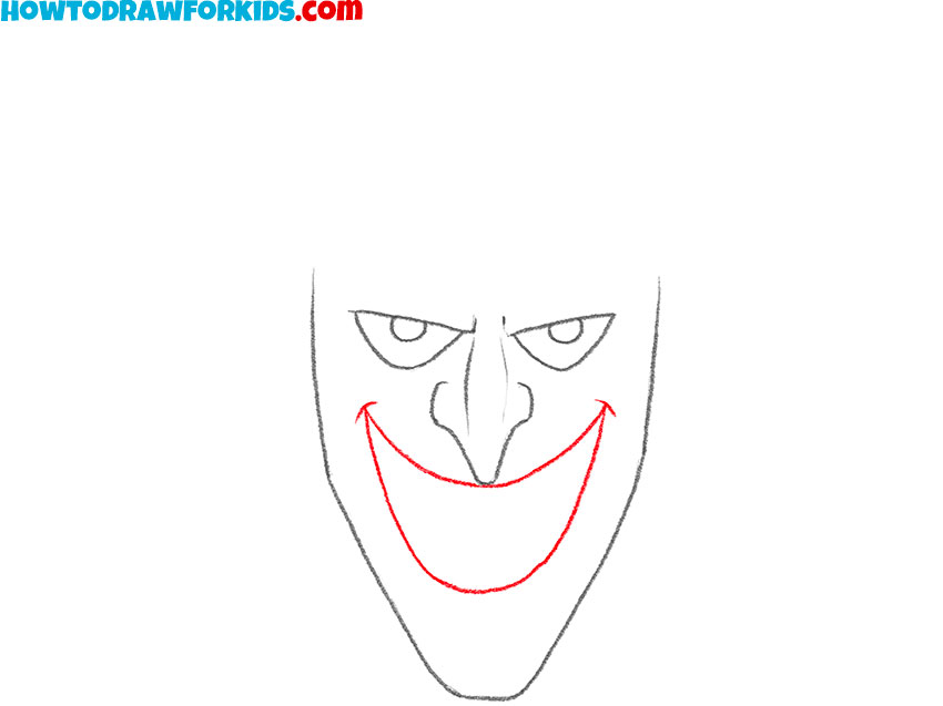 sketch a sinister smile