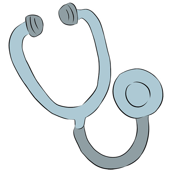 How to Draw a Stethoscope