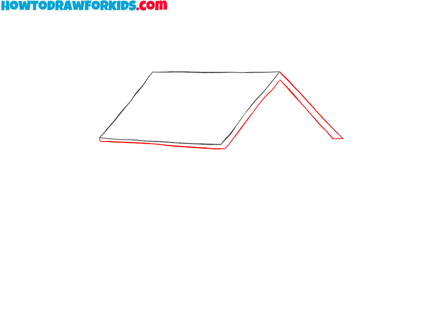 how to draw a house for kids