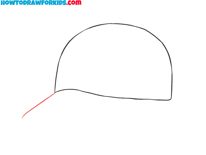 baseball cap drawing easy