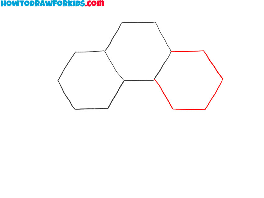 how to draw a realistic honeycomb