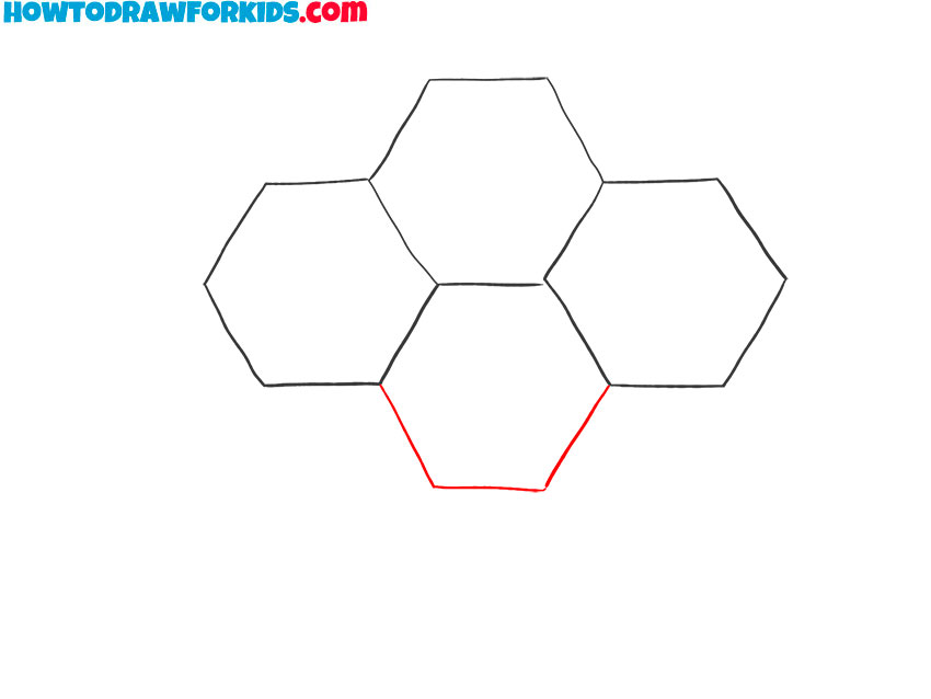 how to draw a cute honeycomb