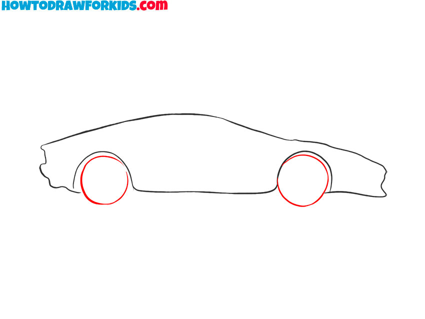 how to draw a ferrari car