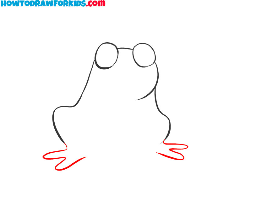 how to draw a frog easy