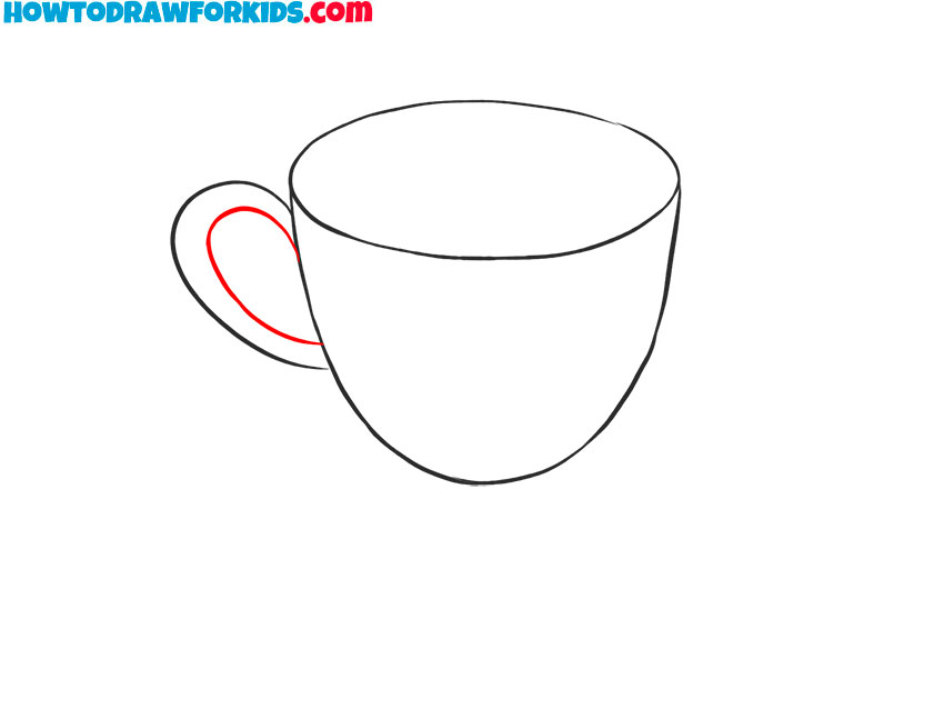 how to draw a teacup easily