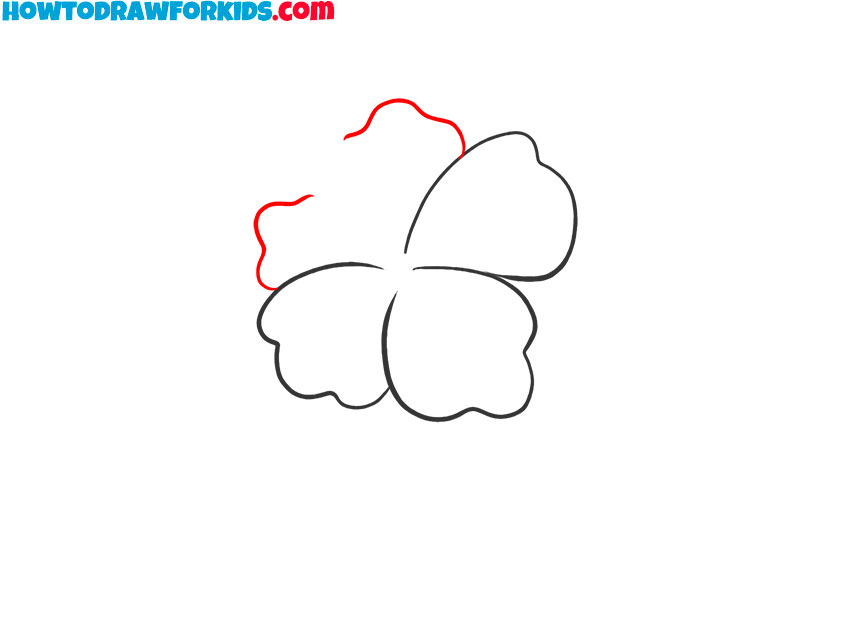 how to draw an easy hibiscus flower