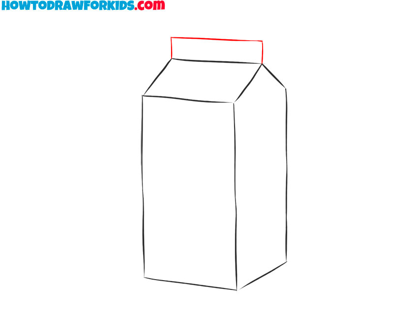 how to draw cartoon box of milk