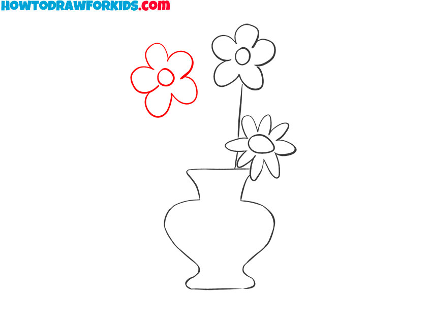 how to draw flowers easy