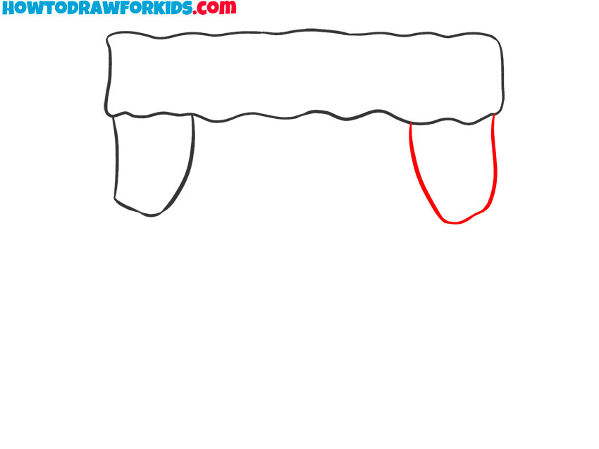 how to draw red curtains