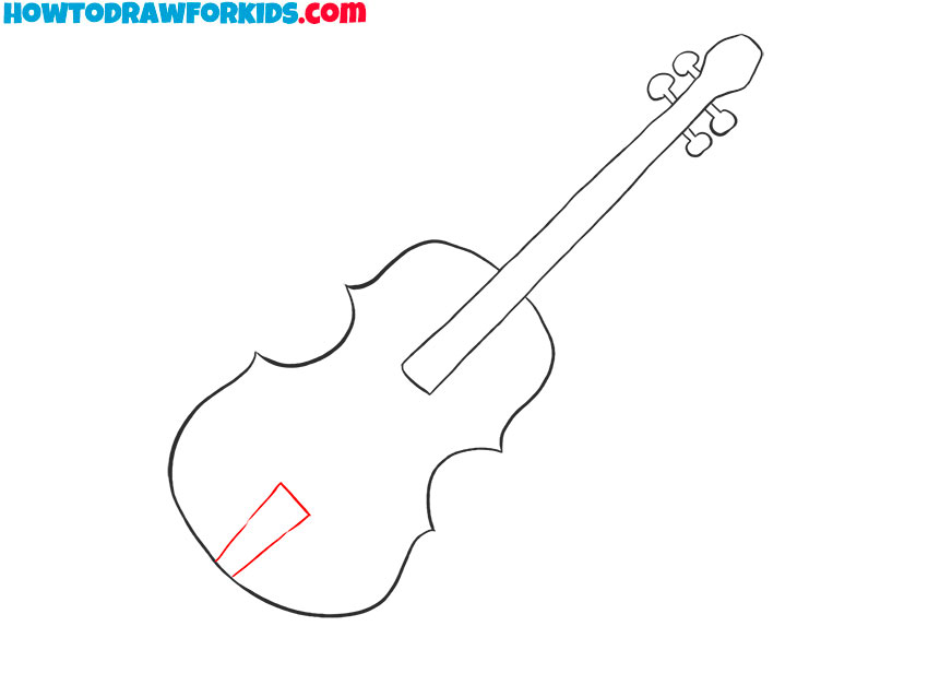 violin basic drawing