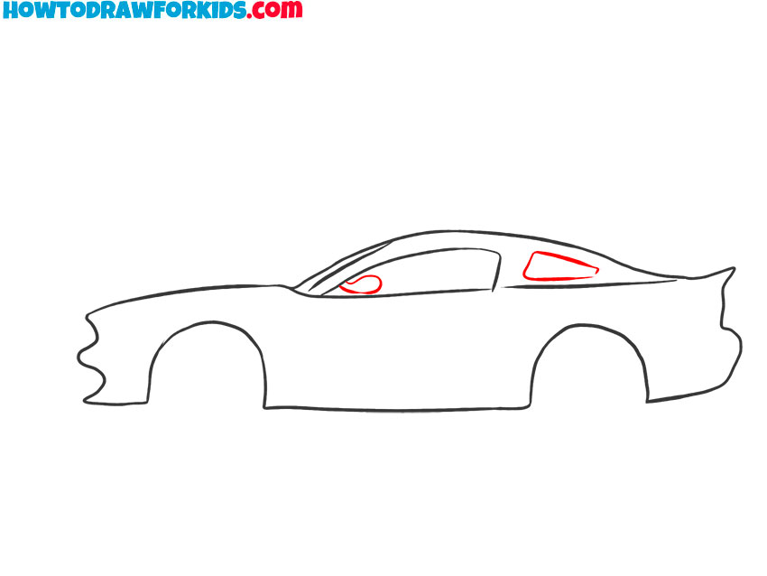 ford mustang drawing step by step