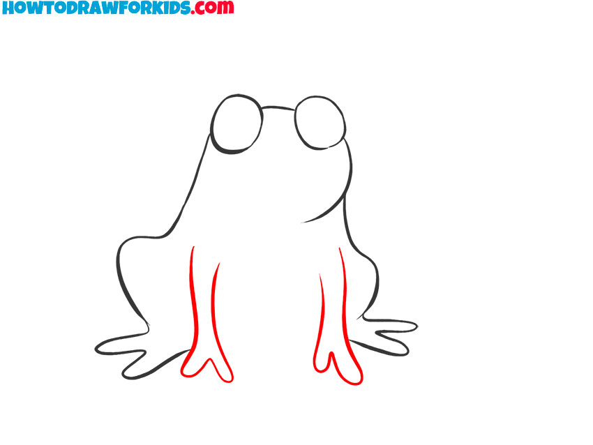 how to draw a frog for kindergarten