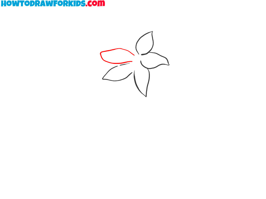 how to draw an easy lily flower