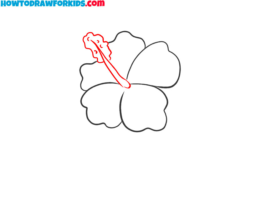 how to draw and colour a hibiscus flower