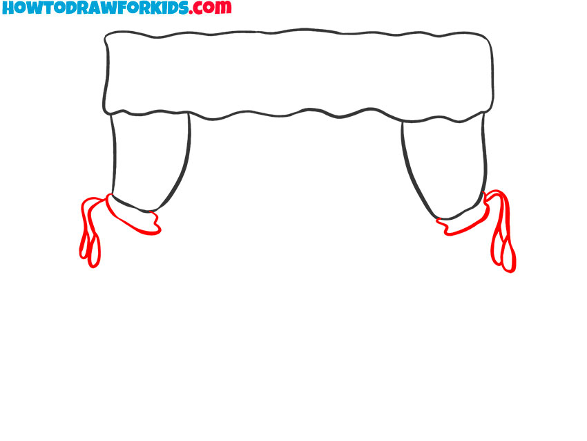 how to draw realistic curtains
