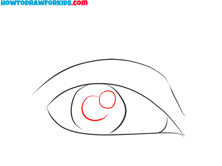 cartoon drawing of an eye