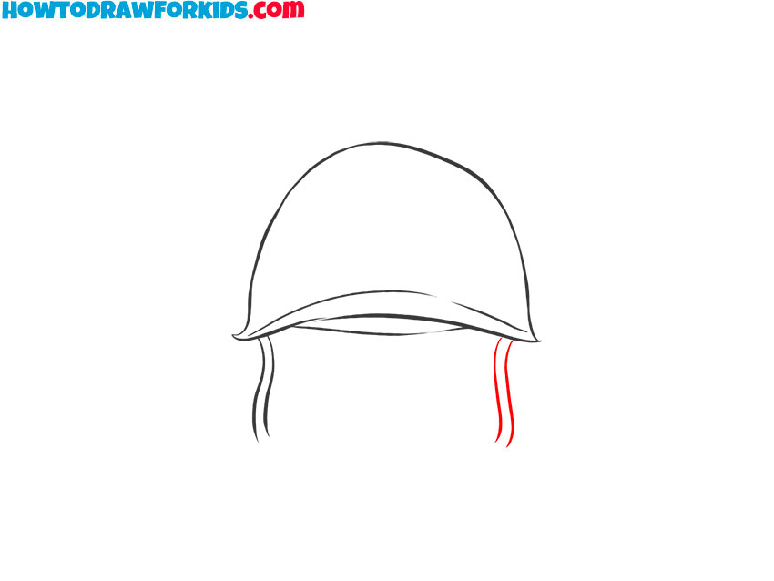 helmet drawing easy
